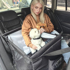 Dog Car Seat Basket with Buckle Closure