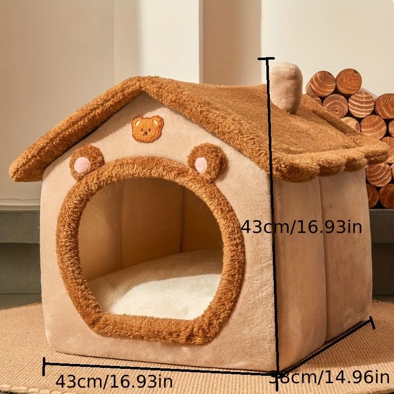 Foldable Pet Bed House for Cats