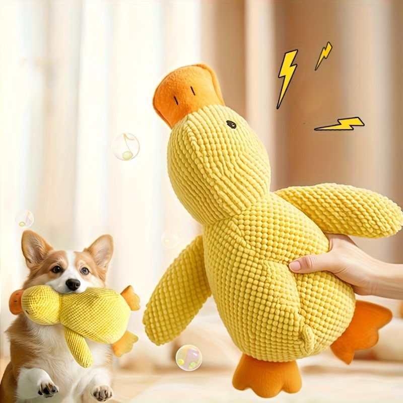 Interactive Duck Dog Toy Plush