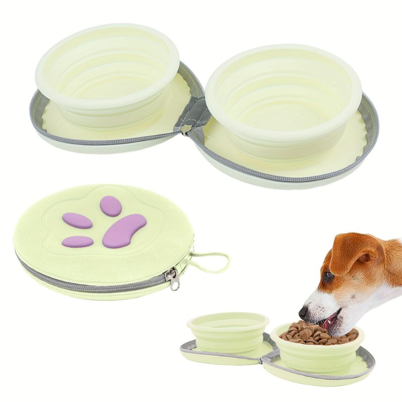 Foldable 2-in-1 Dog Bowl