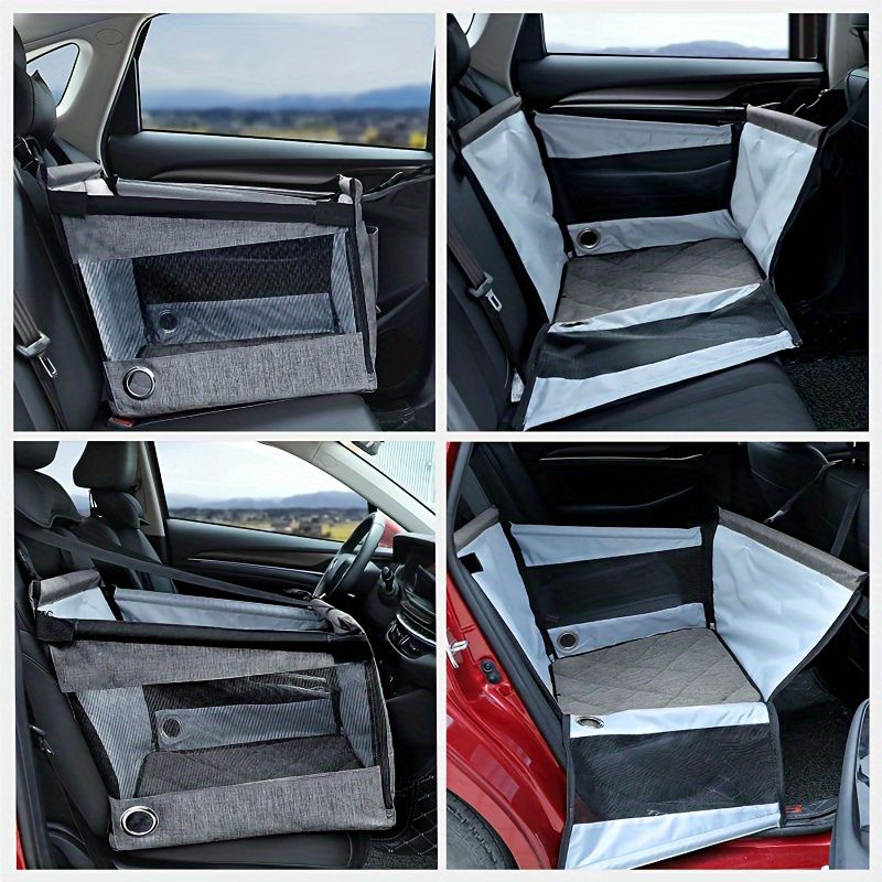 Dog Car Seat Basket with Buckle Closure