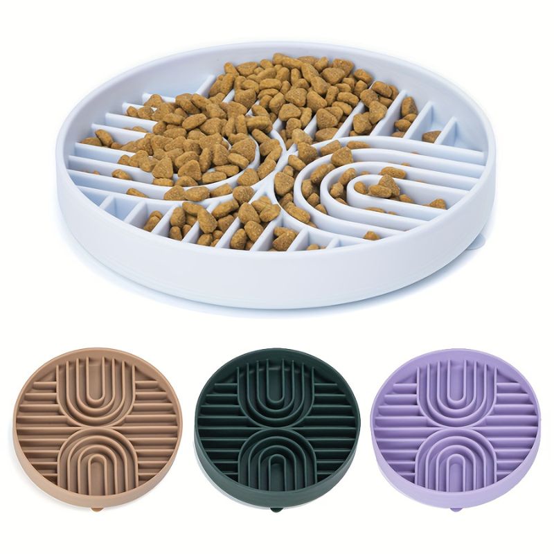Slow Feeder Dog Bowl Textured Surface