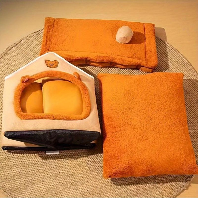 Foldable Pet Bed House for Cats