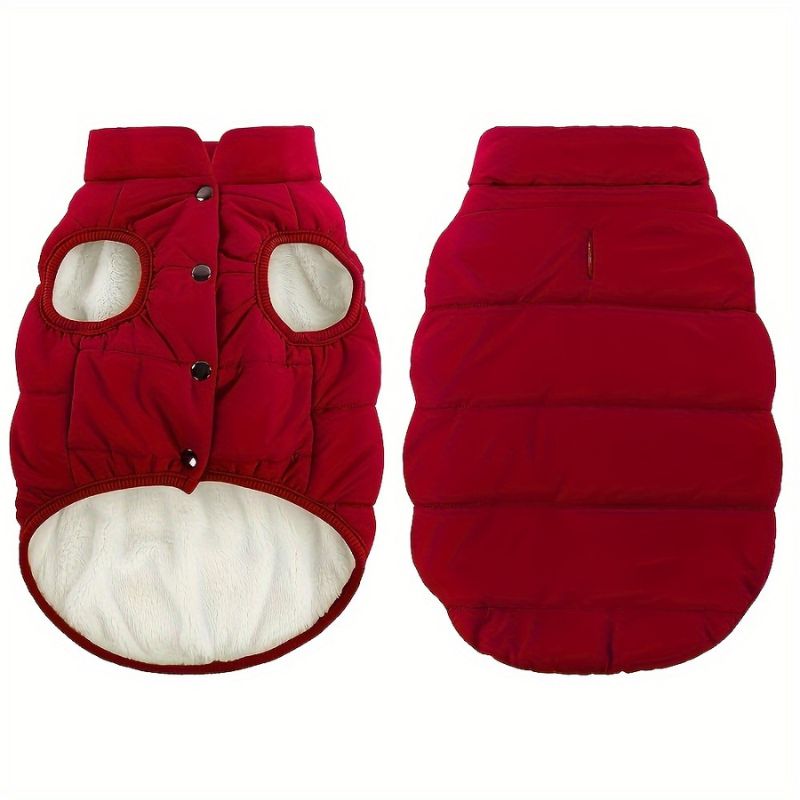 Winter Dog Vest Thick Warm