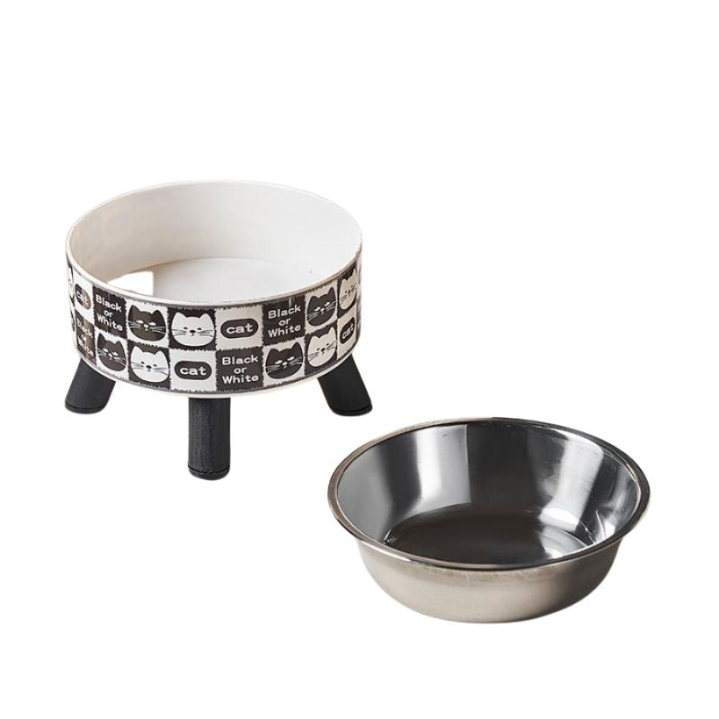 Elevated Cat Feeding Bowl with Stand