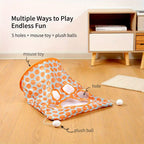 Foldable Cat Tunnel with Mouse Ball