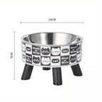 Elevated Cat Feeding Bowl with Stand